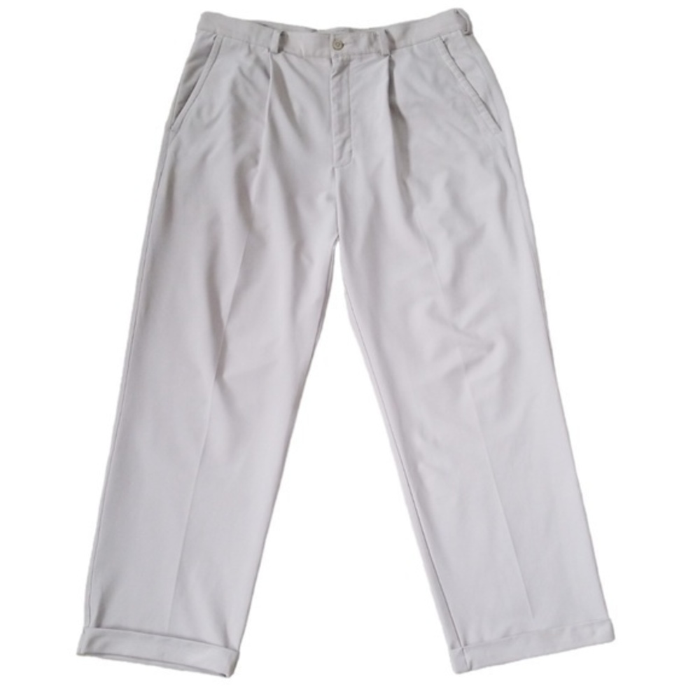Nike Dri-Fit‎ Men's Light Tan Pleated Cuffed Golf Pants Sz. 36